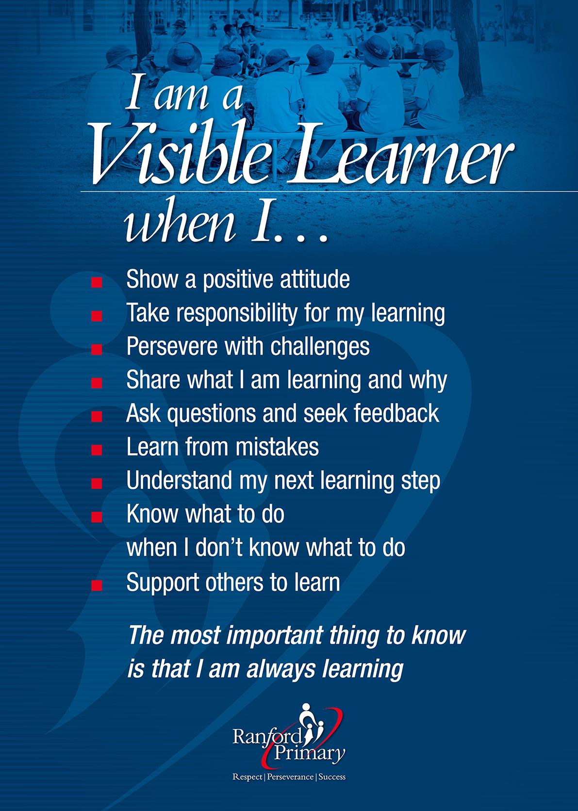 Ranford Primary Visible Learners Poster