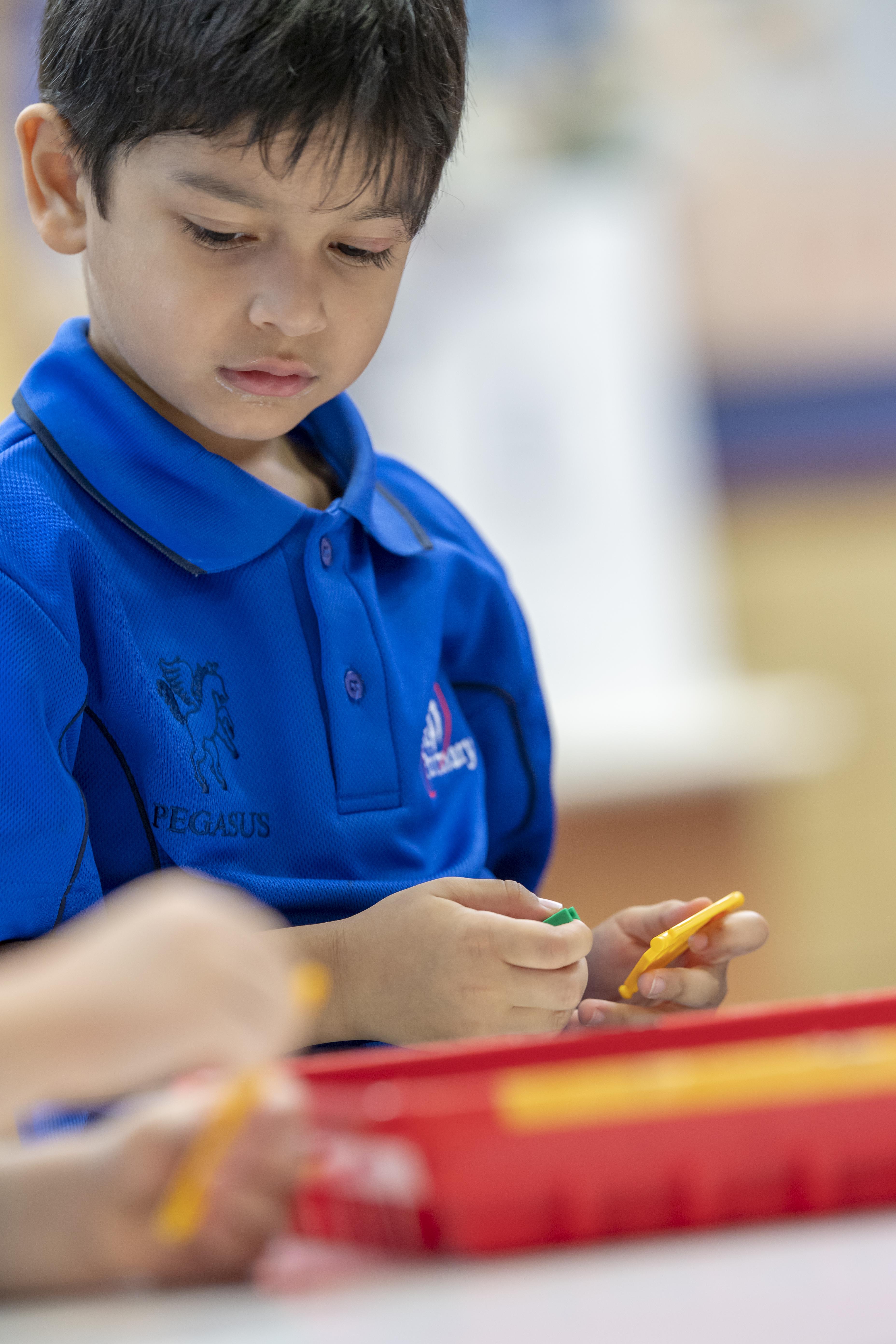 Boy in Makerspace